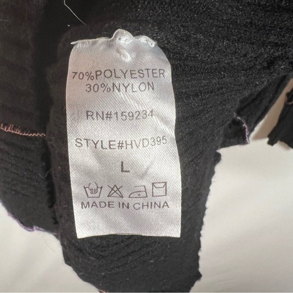 Black Stretchy Sweater Dress Size Large - Picture 7 of 13